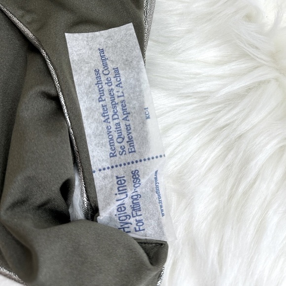 NWT Good American High Cut Cheeky Bikini Bottom Stormy Foil Size 1/Small - Picture 7 of 13